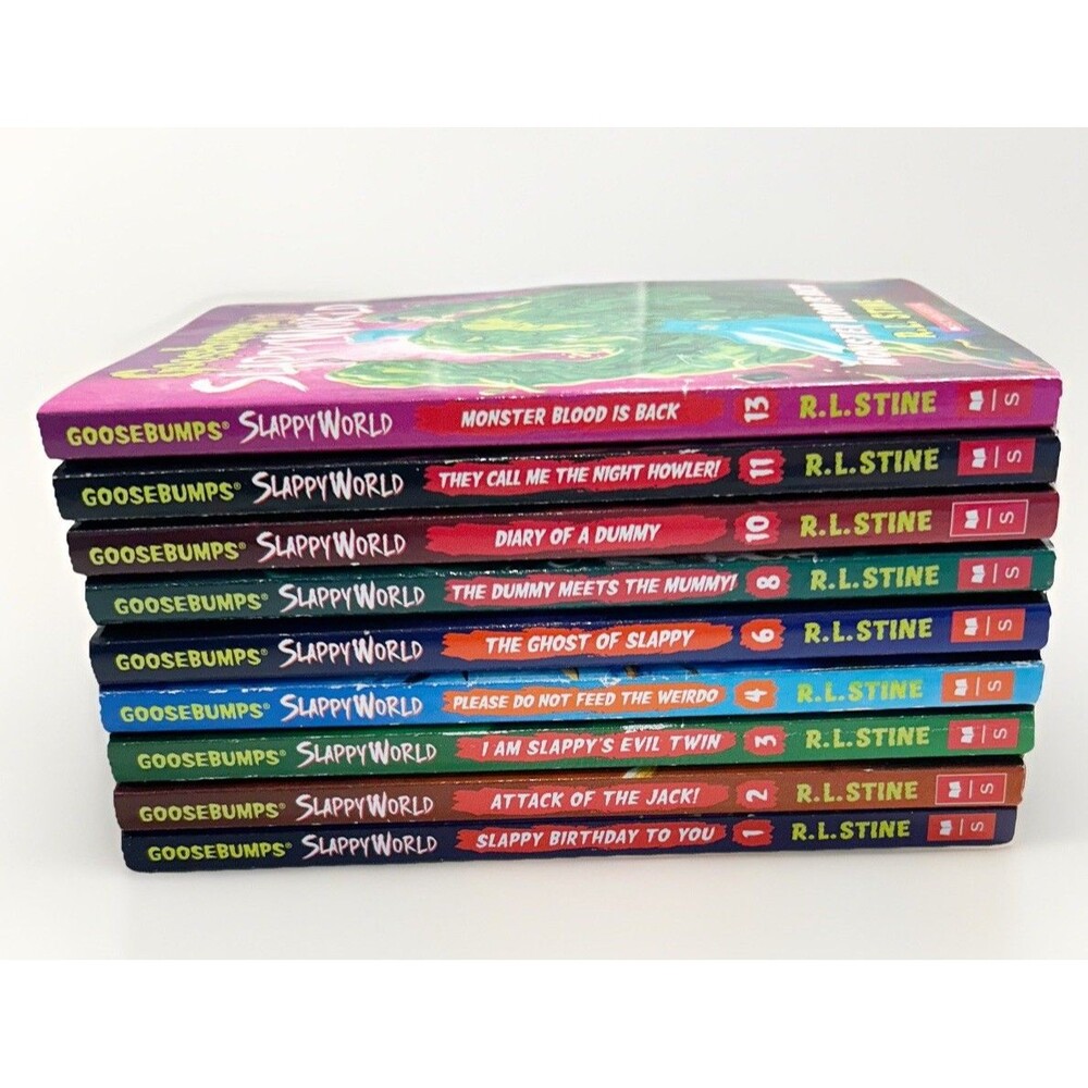 Goosebumps SLAPPYWORLD PB Book Lot Of 9 R.L. Stine EUC‼ Paperback